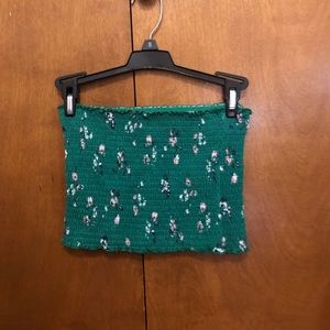 Floral tube top